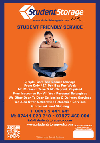 Student Storage UK - No Minimum Terms | No Deposit | From Just £1 per Week!